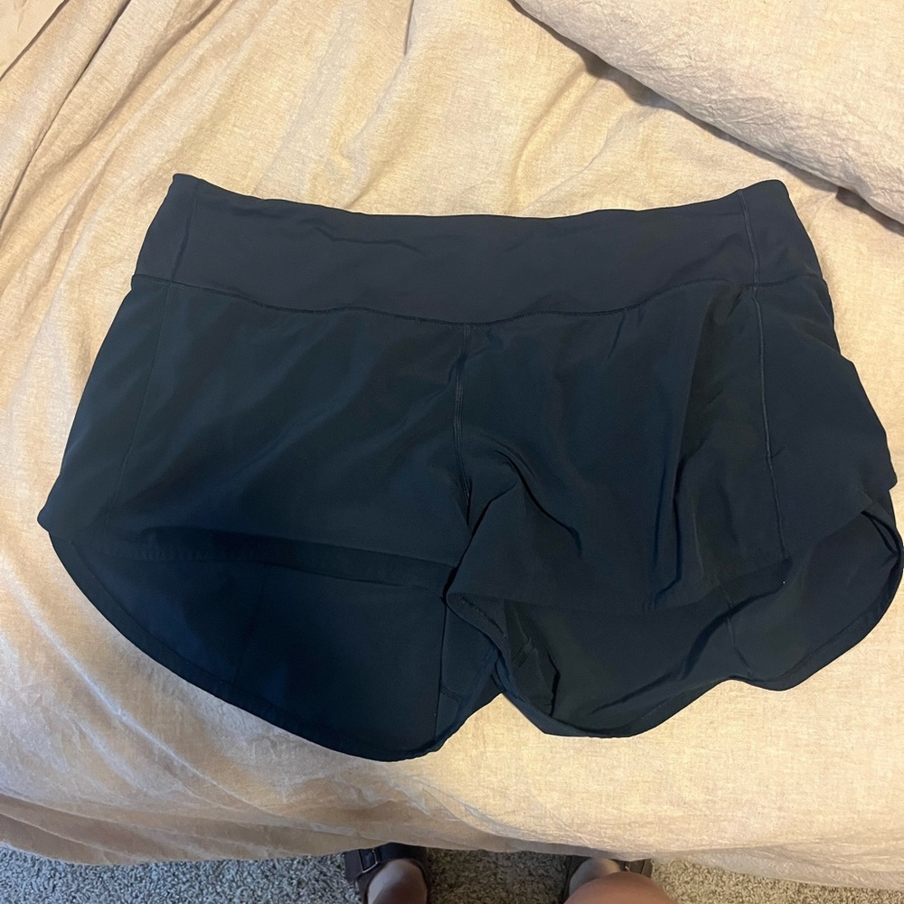 Lululemon Navy MR speed up shorts